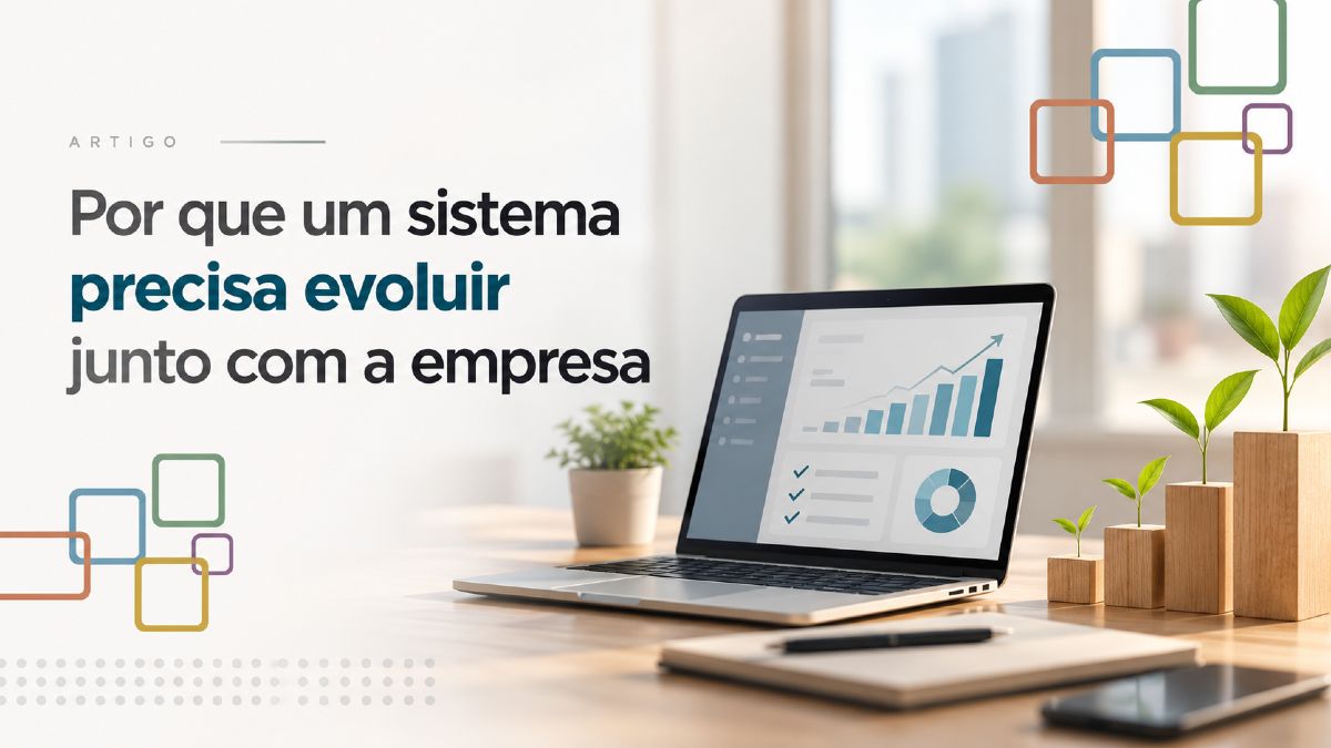 Notebook com gráficos de crescimento sobre uma mesa, ilustrando a evolução de um sistema