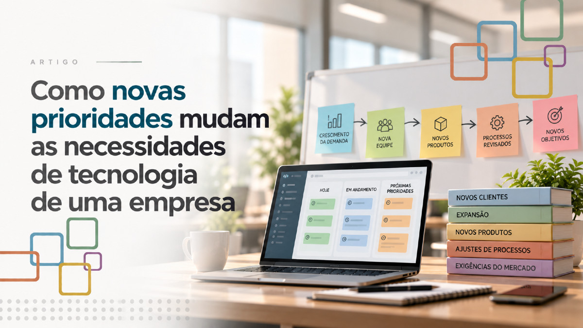 Prioridades em transformação tecnológica em uma empresa